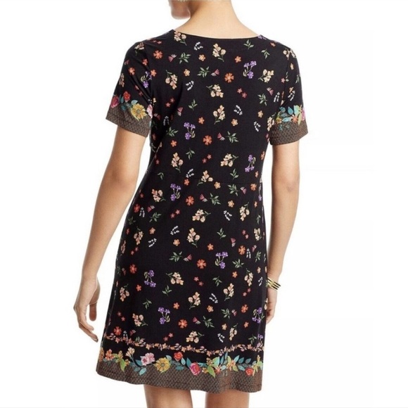 JOHNNY WAS Nani Twist-Front Mini Shift Dress - Picture 3 of 10